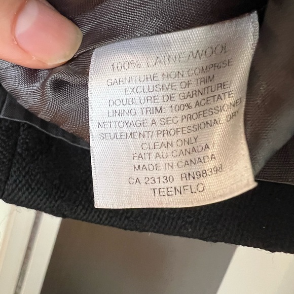 Teenflo black wool blazer size 4 - Picture 4 of 5